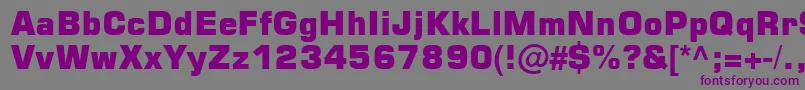 Square721 Blk Normal Font – Purple Fonts on Gray Background