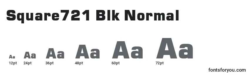 Размеры шрифта Square721 Blk Normal