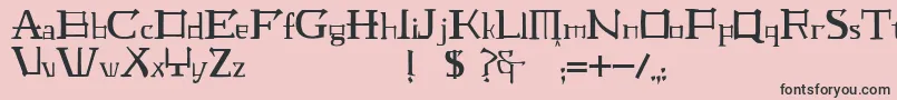 JmhLaudanumEg Font – Black Fonts on Pink Background