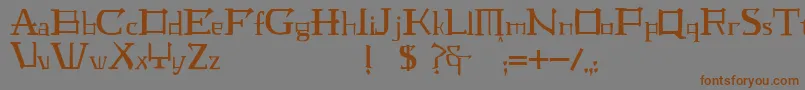JmhLaudanumEg Font – Brown Fonts on Gray Background