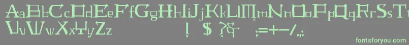 JmhLaudanumEg Font – Green Fonts on Gray Background