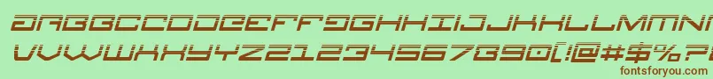 Legionhalfital Font – Brown Fonts on Green Background