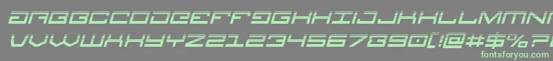 Legionhalfital Font – Green Fonts on Gray Background