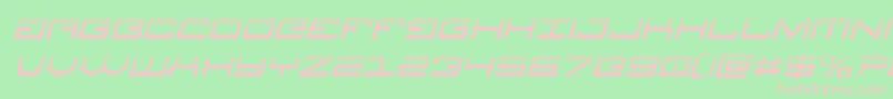 Legionhalfital Font – Pink Fonts on Green Background