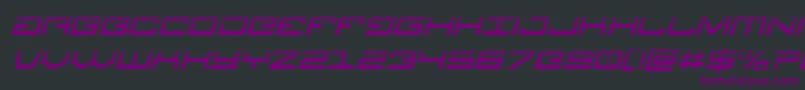 Legionhalfital Font – Purple Fonts on Black Background