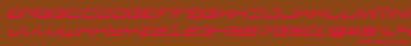 Legionhalfital Font – Red Fonts on Brown Background