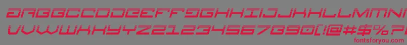 Legionhalfital Font – Red Fonts on Gray Background
