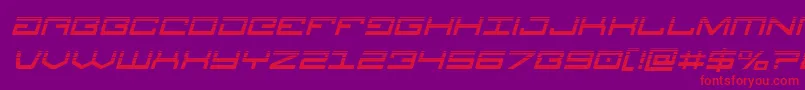 Legionhalfital Font – Red Fonts on Purple Background