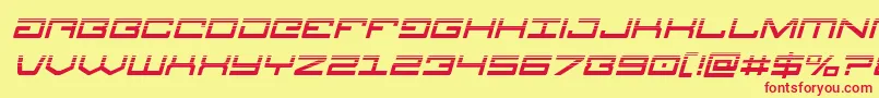 Legionhalfital Font – Red Fonts on Yellow Background