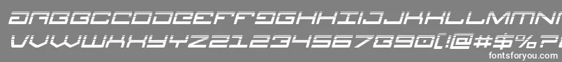 Legionhalfital Font – White Fonts on Gray Background