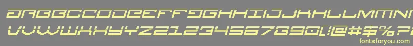 Legionhalfital Font – Yellow Fonts on Gray Background