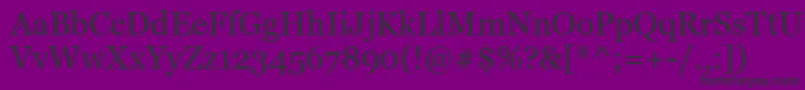 GeorgiaRef Font – Black Fonts on Purple Background