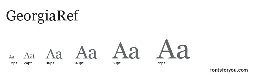 GeorgiaRef Font Sizes