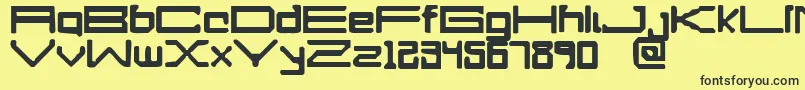 APerfectDrowning Font – Black Fonts on Yellow Background