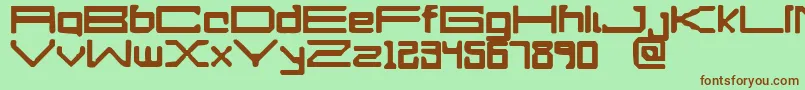 APerfectDrowning Font – Brown Fonts on Green Background