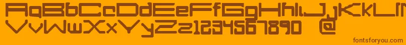APerfectDrowning Font – Brown Fonts on Orange Background