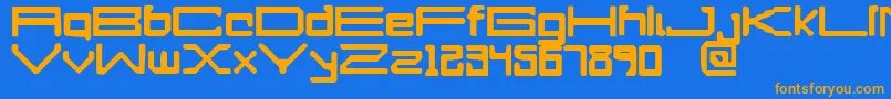 APerfectDrowning Font – Orange Fonts on Blue Background