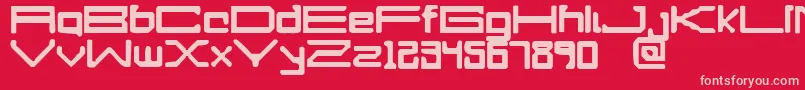 APerfectDrowning Font – Pink Fonts on Red Background