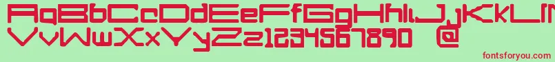 APerfectDrowning Font – Red Fonts on Green Background