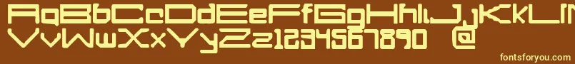 APerfectDrowning Font – Yellow Fonts on Brown Background
