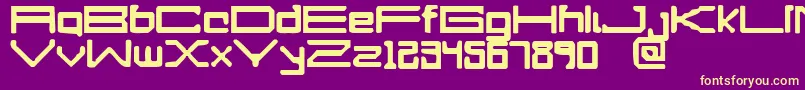 APerfectDrowning Font – Yellow Fonts on Purple Background