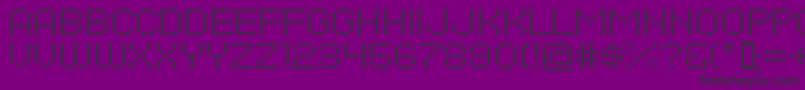 DotsAllForNowJl Font – Black Fonts on Purple Background