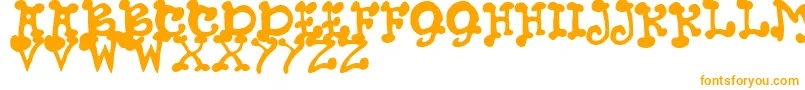 Шрифт JmhPetsCaps – оранжевые шрифты