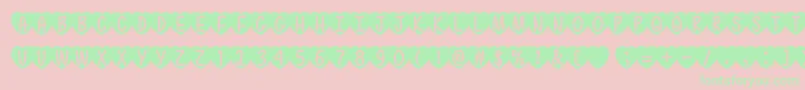 LoveIsAwesome2Otf-Schriftart – Grüne Schriften auf rosa Hintergrund