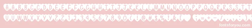 LoveIsAwesome2Otf Font – White Fonts on Pink Background
