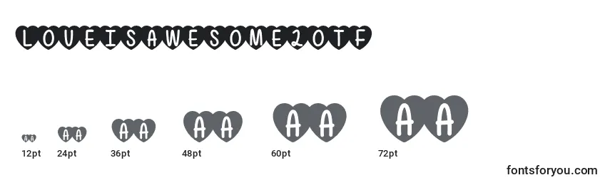 LoveIsAwesome2Otf Font Sizes