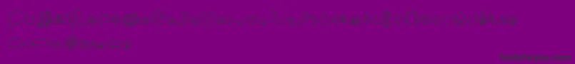 WebToolsOutline Font – Black Fonts on Purple Background