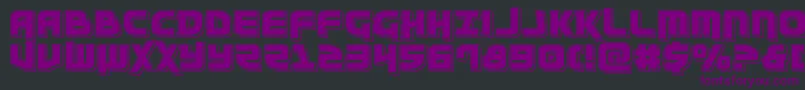 Moltorspunch Font – Purple Fonts on Black Background