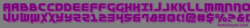 Moltorspunch Font – Purple Fonts on Gray Background