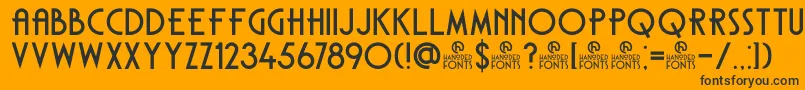 DkCarambola Font – Black Fonts on Orange Background