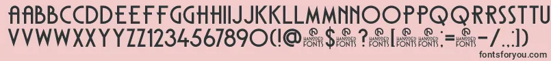 DkCarambola Font – Black Fonts on Pink Background