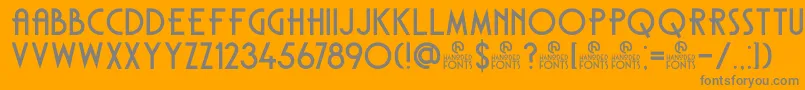 DkCarambola Font – Gray Fonts on Orange Background