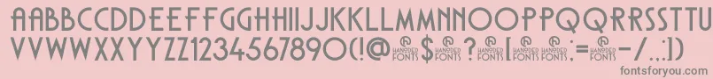 DkCarambola Font – Gray Fonts on Pink Background
