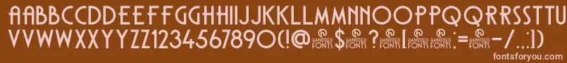 DkCarambola Font – Pink Fonts on Brown Background