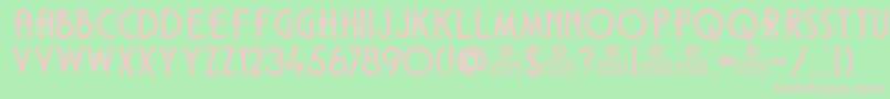 DkCarambola Font – Pink Fonts on Green Background