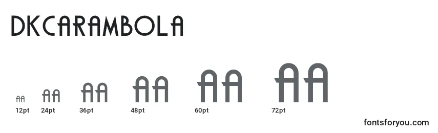 DkCarambola Font Sizes