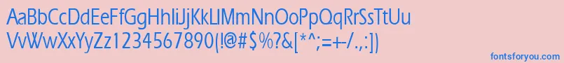 Ergoemediumcondensed Font – Blue Fonts on Pink Background