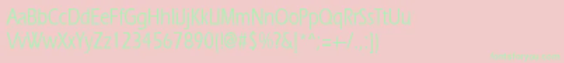 Ergoemediumcondensed Font – Green Fonts on Pink Background