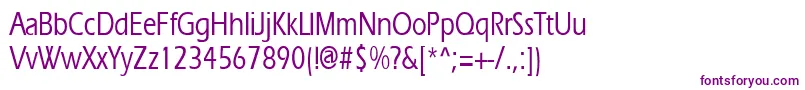 Ergoemediumcondensed Font – Purple Fonts on White Background