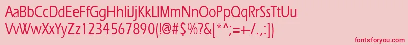 Ergoemediumcondensed Font – Red Fonts on Pink Background