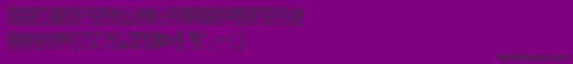 SelknamUnicase Font – Black Fonts on Purple Background