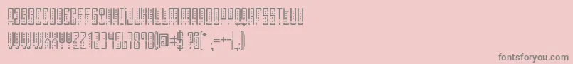 SelknamUnicase Font – Gray Fonts on Pink Background