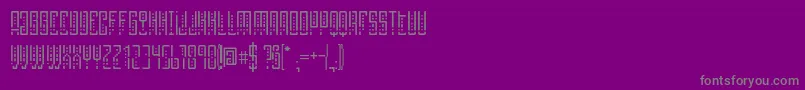SelknamUnicase Font – Gray Fonts on Purple Background