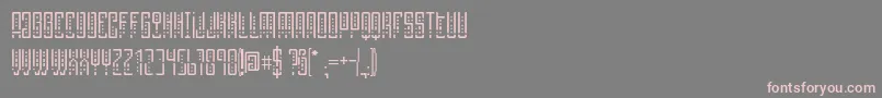 SelknamUnicase Font – Pink Fonts on Gray Background