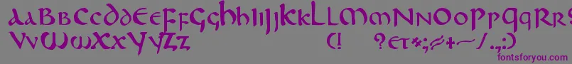 DeRePublica Font – Purple Fonts on Gray Background