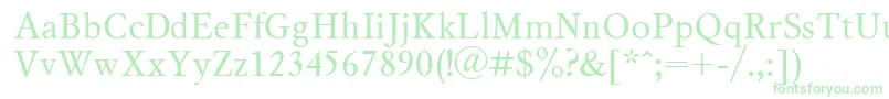 Mysl1 Font – Green Fonts on White Background